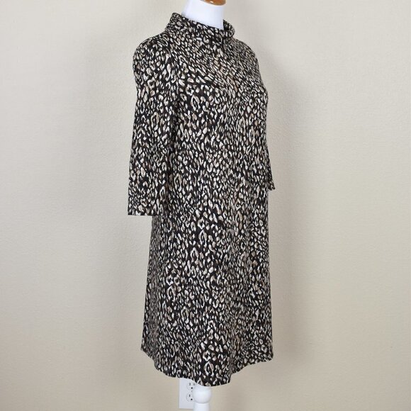 J.McLaughlin Sheila Sweater Dress Leopard - Picture 6 of 7